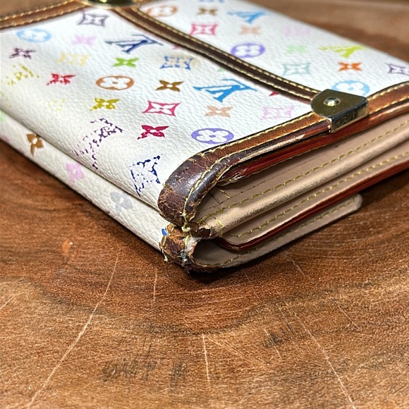 LOUIS VUITTON x Takashi Murakami White Monogram Multicolor Elise - Picture 6 of 16